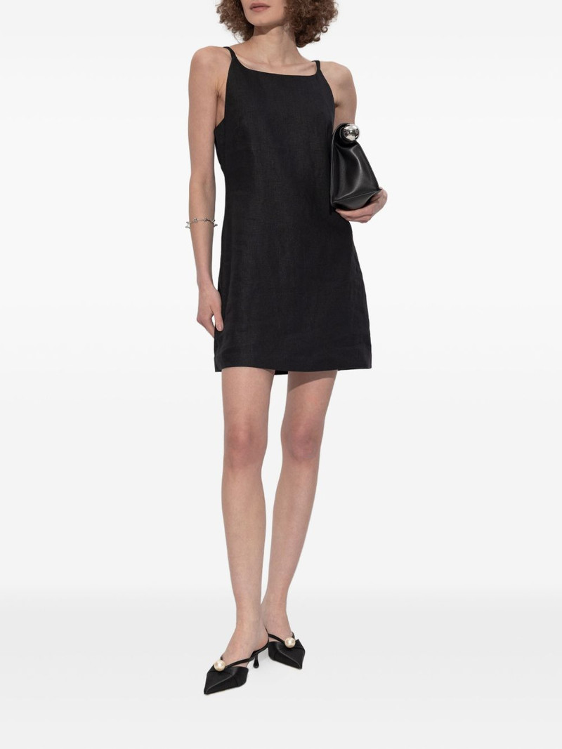 POSSE square-neck linen mini day dress outlook