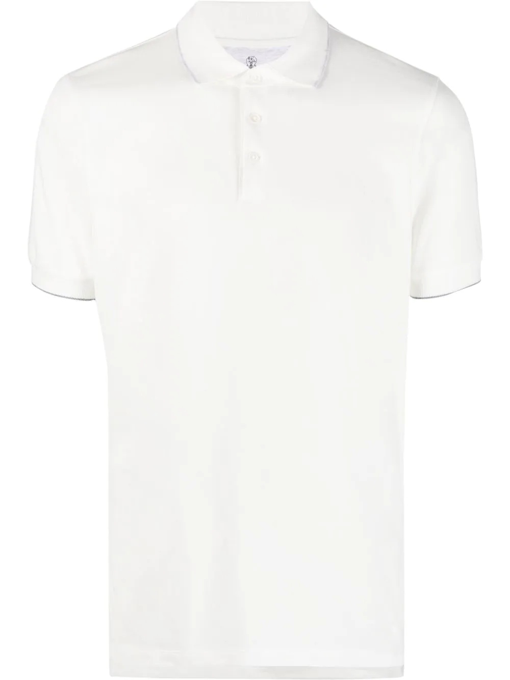 button-placket fastening polo shirt - 1