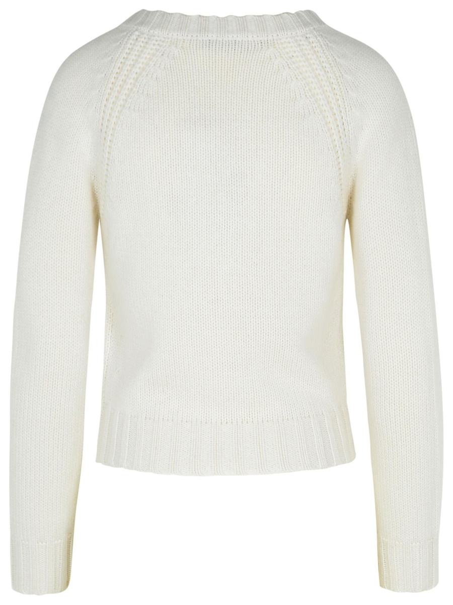 Max Mara 'Cancan' Ivory Cashmere Sweater - 3