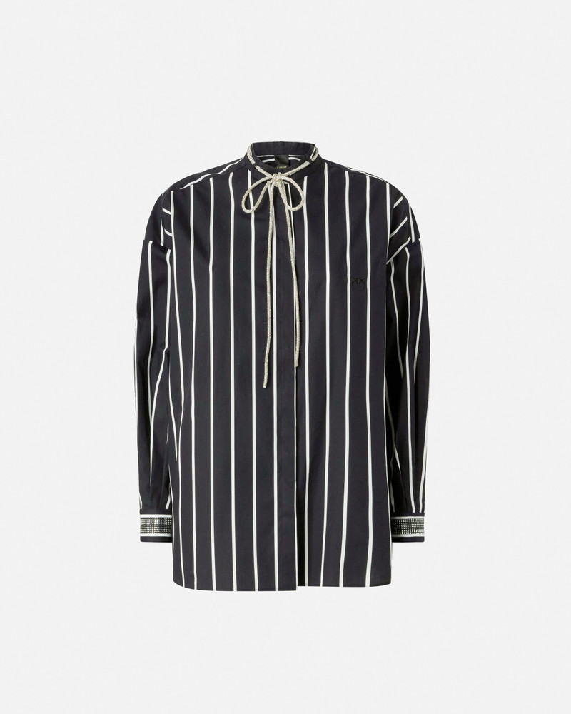 STRIPED SHIRT WITH SHINY LACES 1