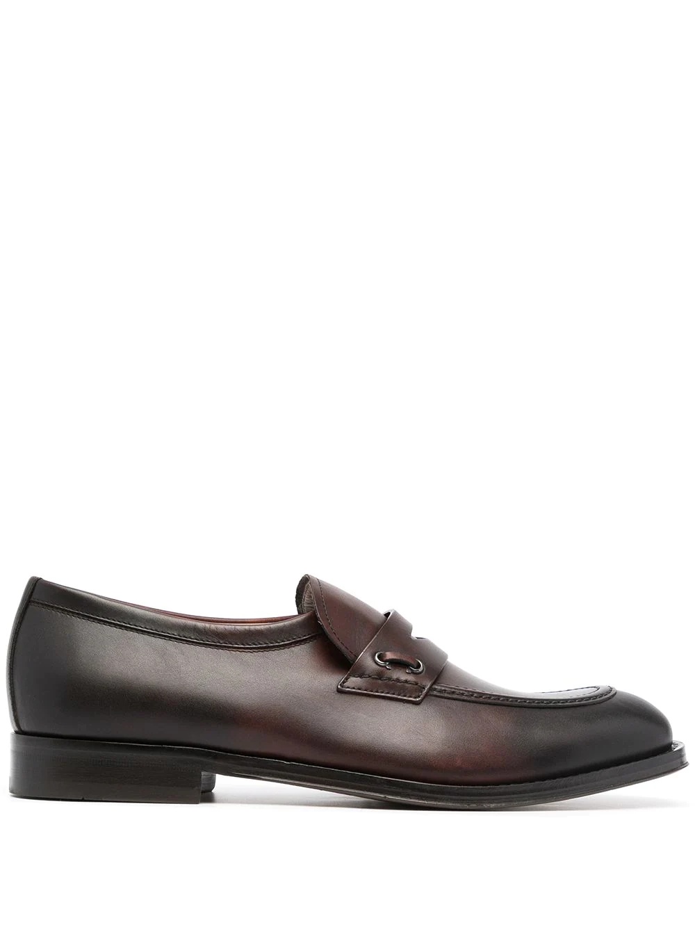 leather penny loafers - 1