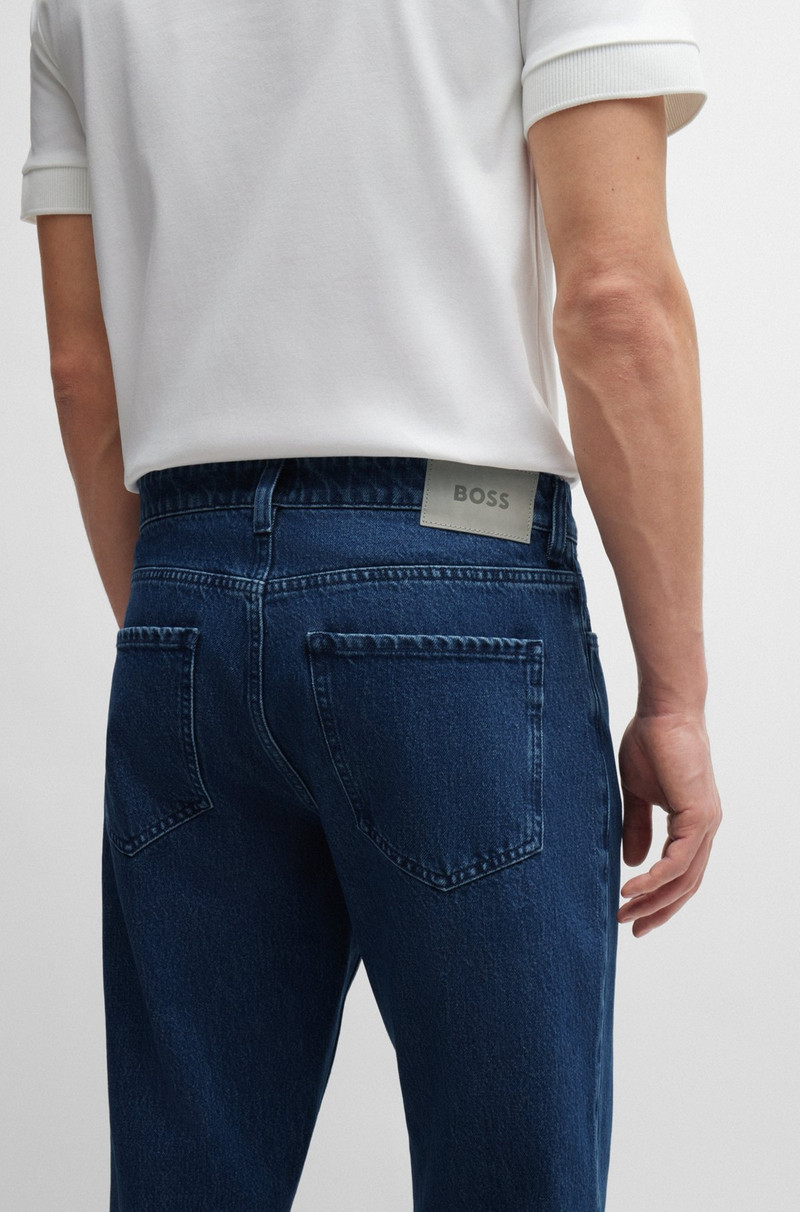 RELAXED-FIT JEANS IN BLUE RIGID DENIM 5