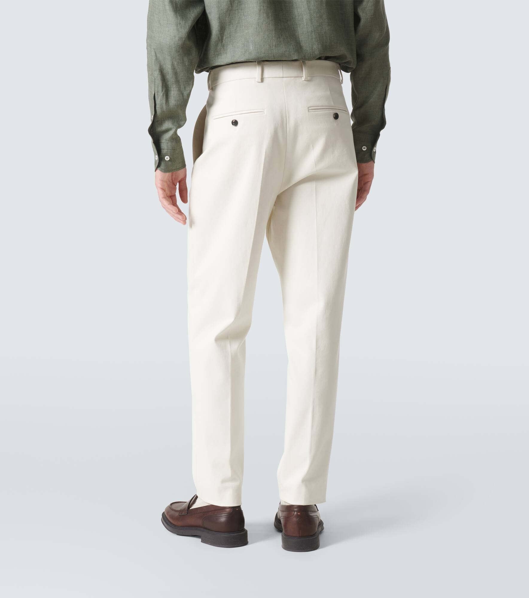 Cotton straight pants - 4