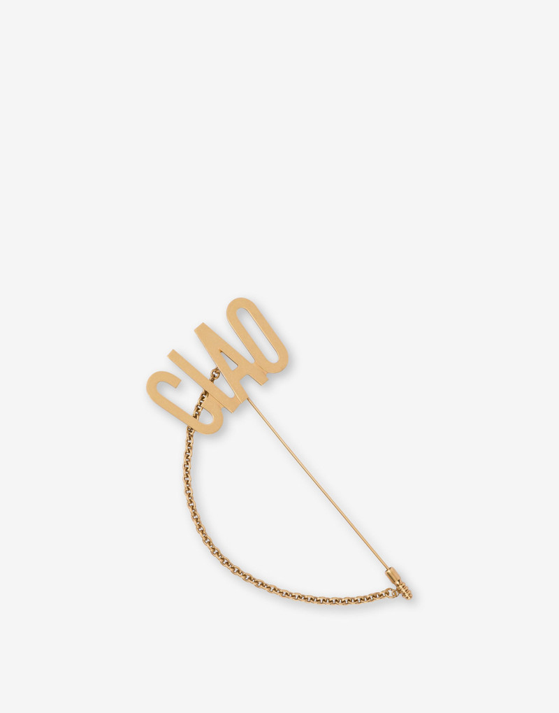 Moschino MAXI PIN WITH CIAO CHAIN outlook