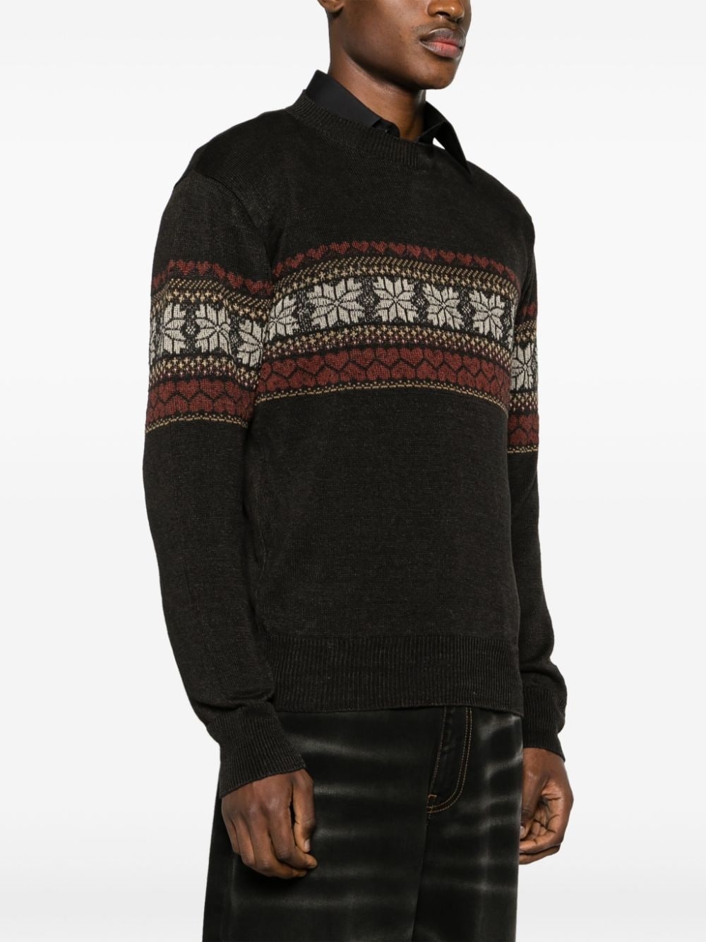 patterned intarsia-knit jumper - 3