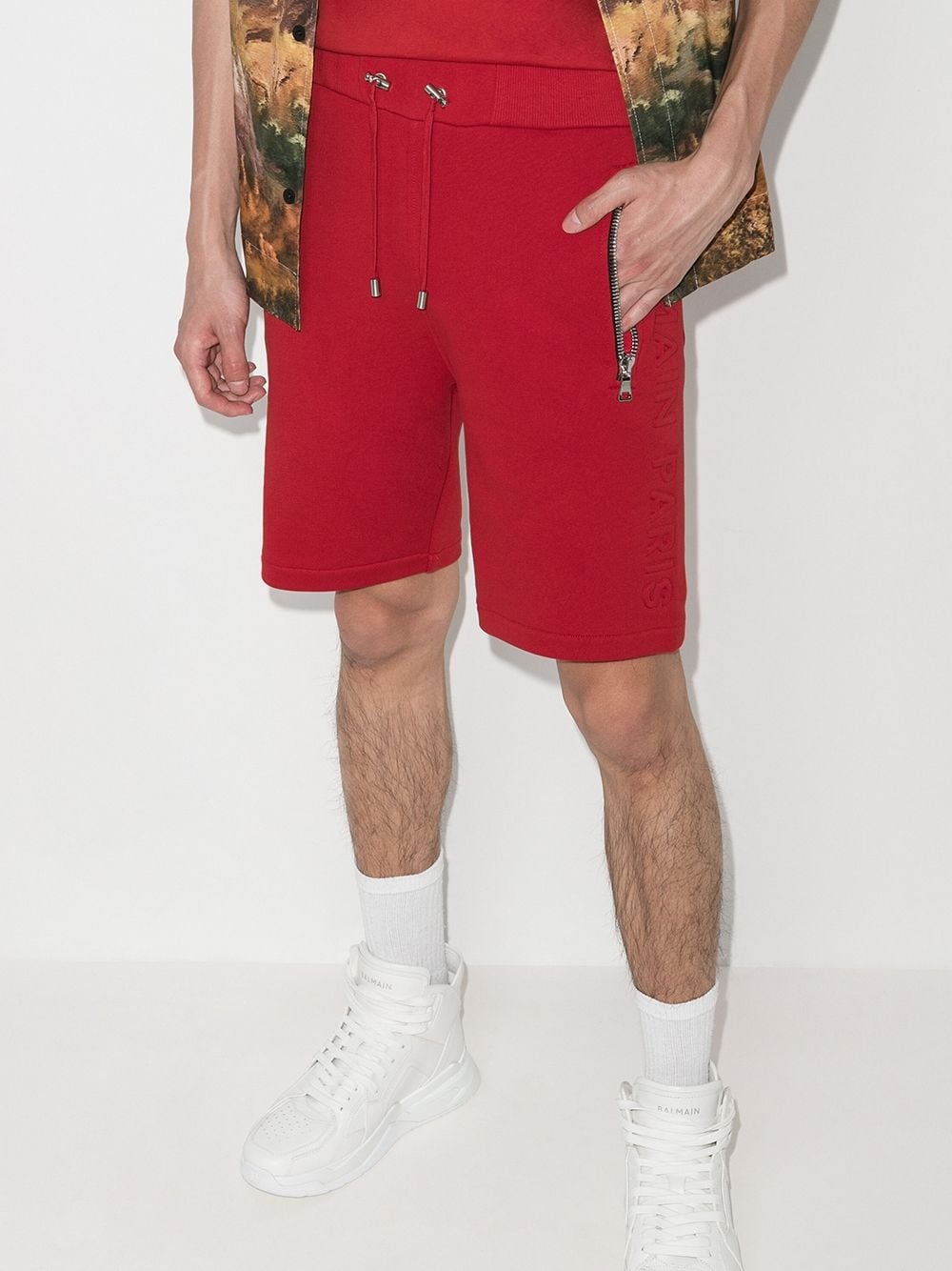 embossed logo shorts - 2