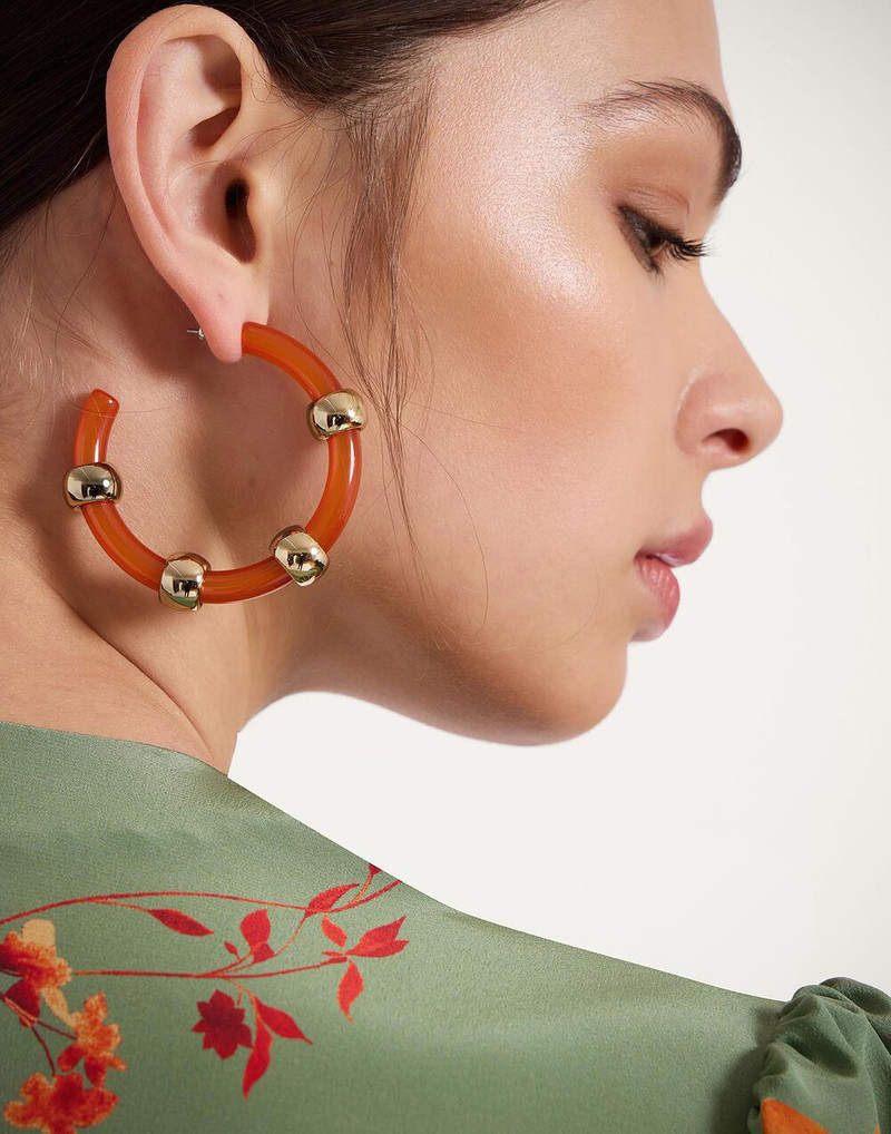 La DoubleJ Studded Hoops outlook