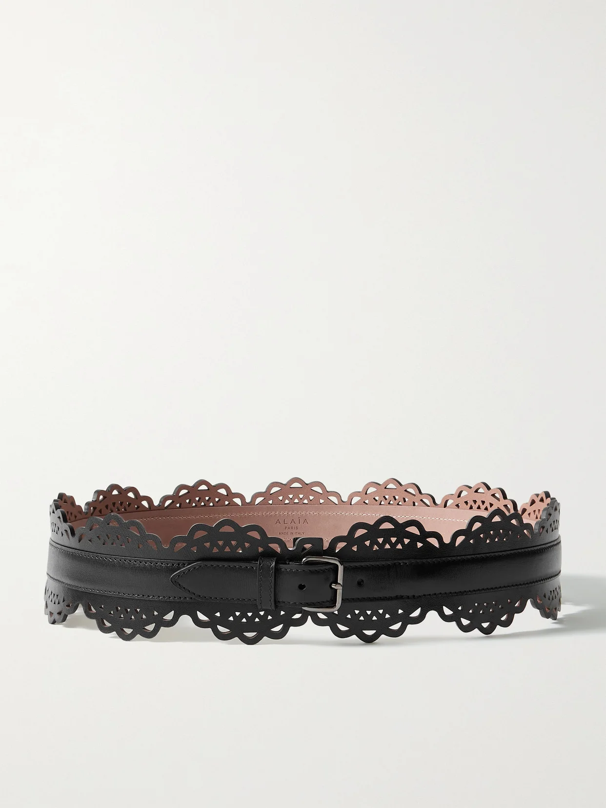 Laser-cut Leather Belt - 1