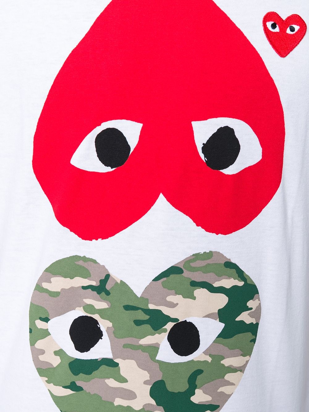 hearts print T-shirt - 5