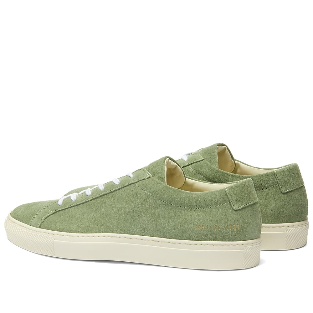 Common Projects Original Achilles Low Suede Contrast Sole - 3