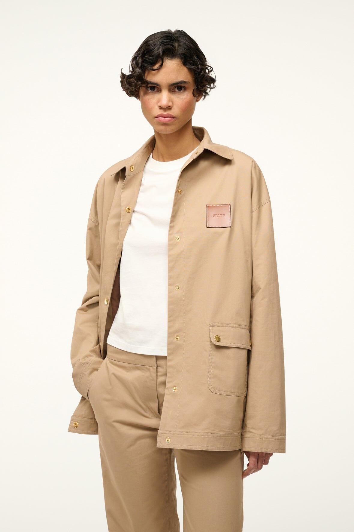 STAUD ESTERO JACKET KHAKI - 3