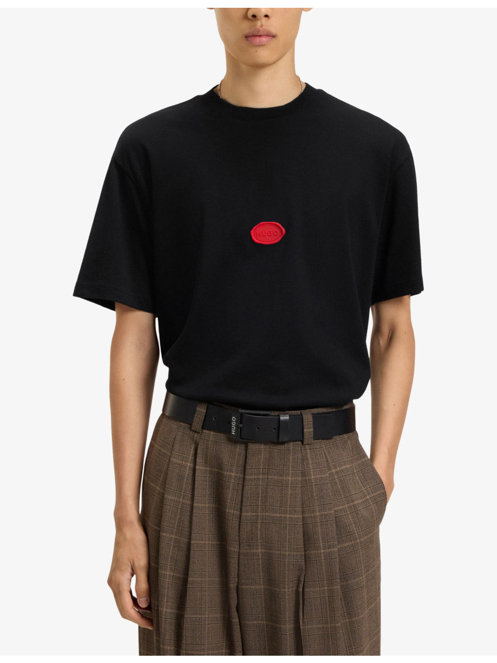 Branded-Stamp Short-Sleeved Cotton-Jersey T-Shirt - 3