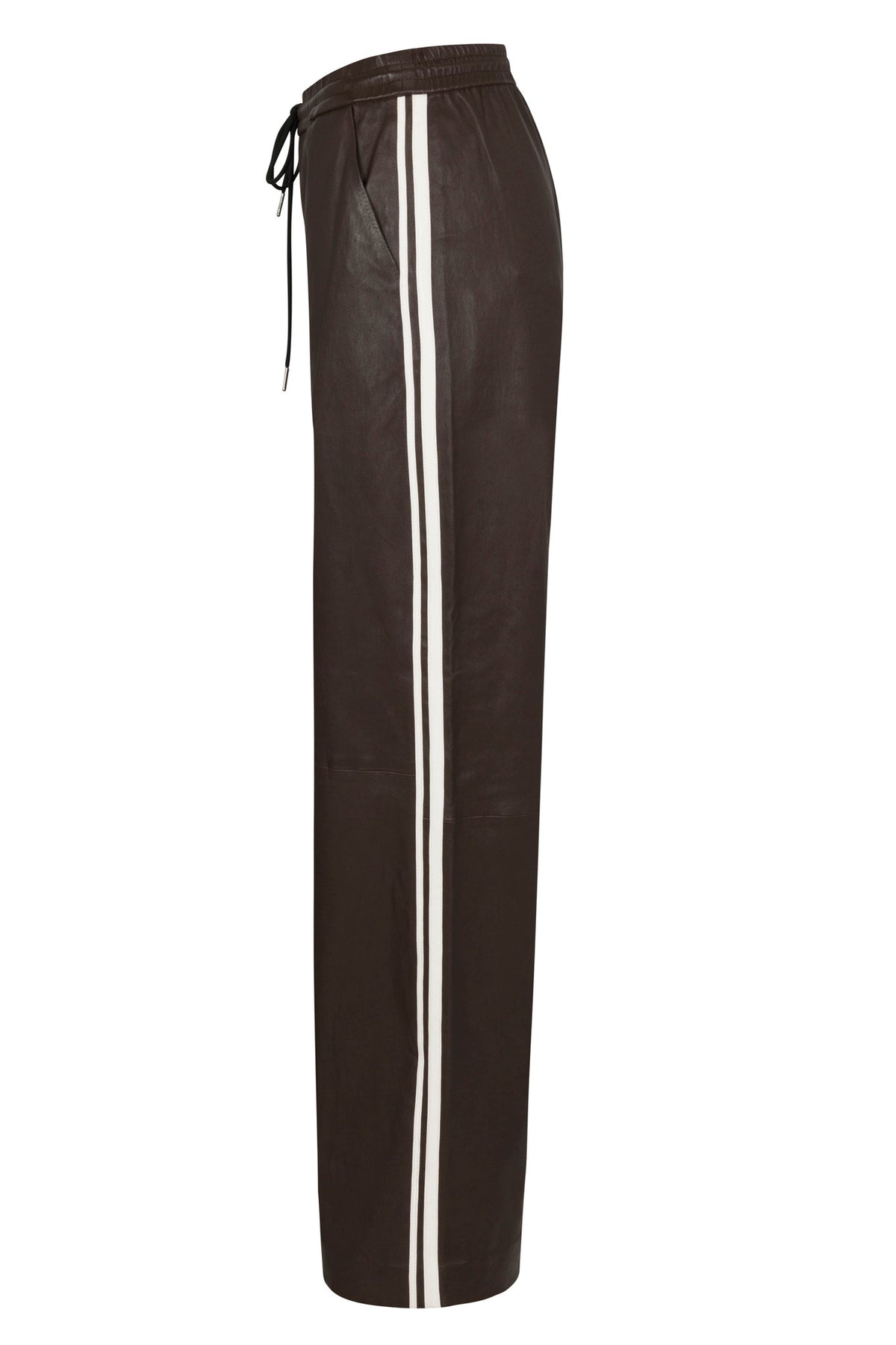 AMERICANO LEATHER BAGGY ATHLETIC PANTS - 5