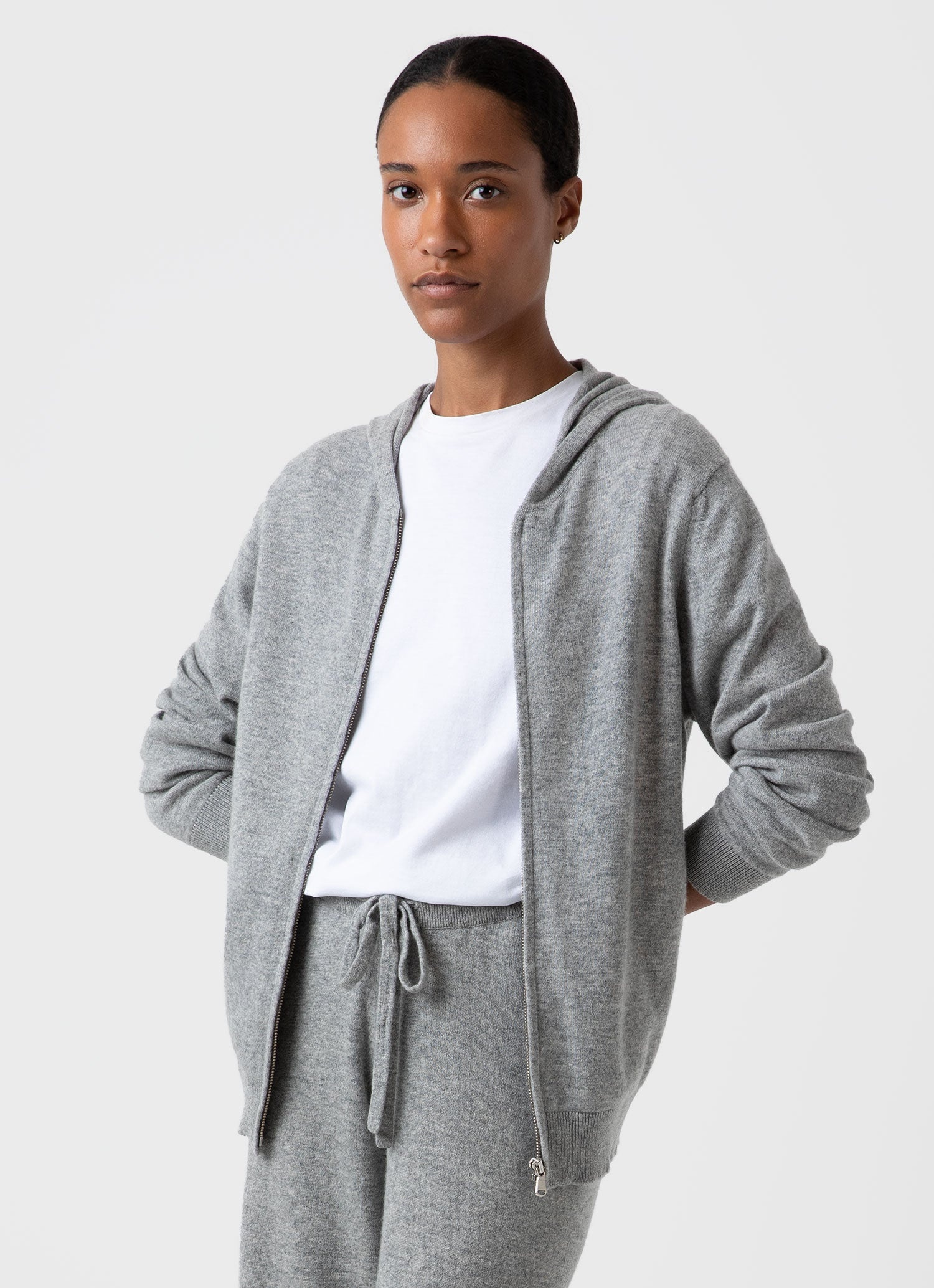 Cashmere Zip Hoody - 1