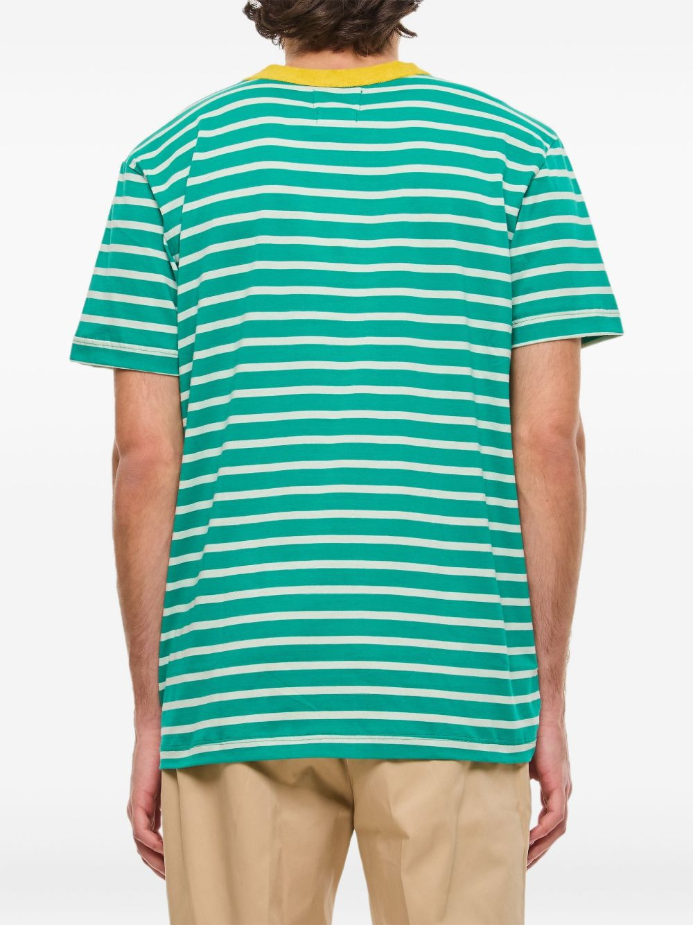striped-print crew-neck T-shirt - 3