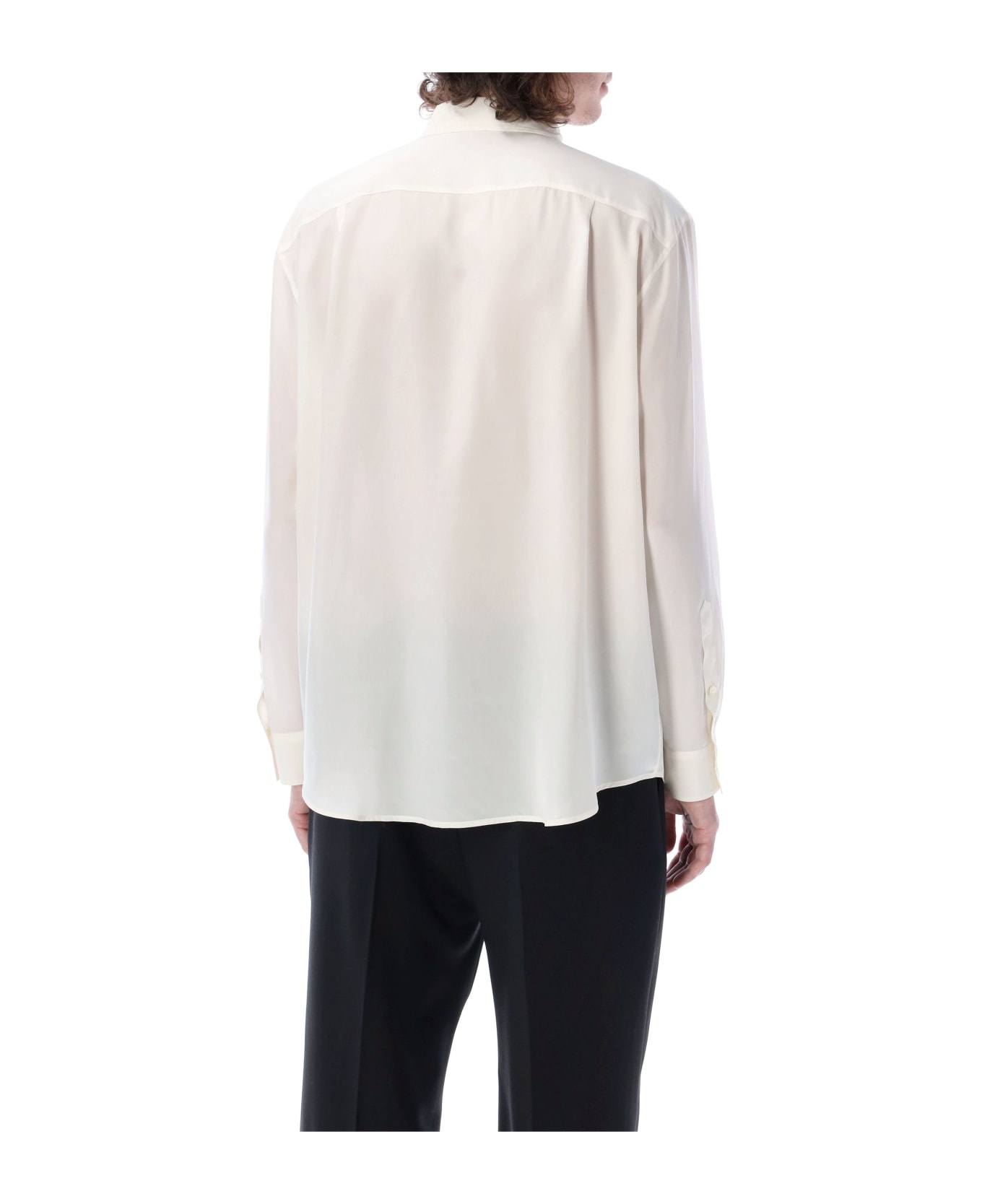 Smoking Silk Shirt - 3