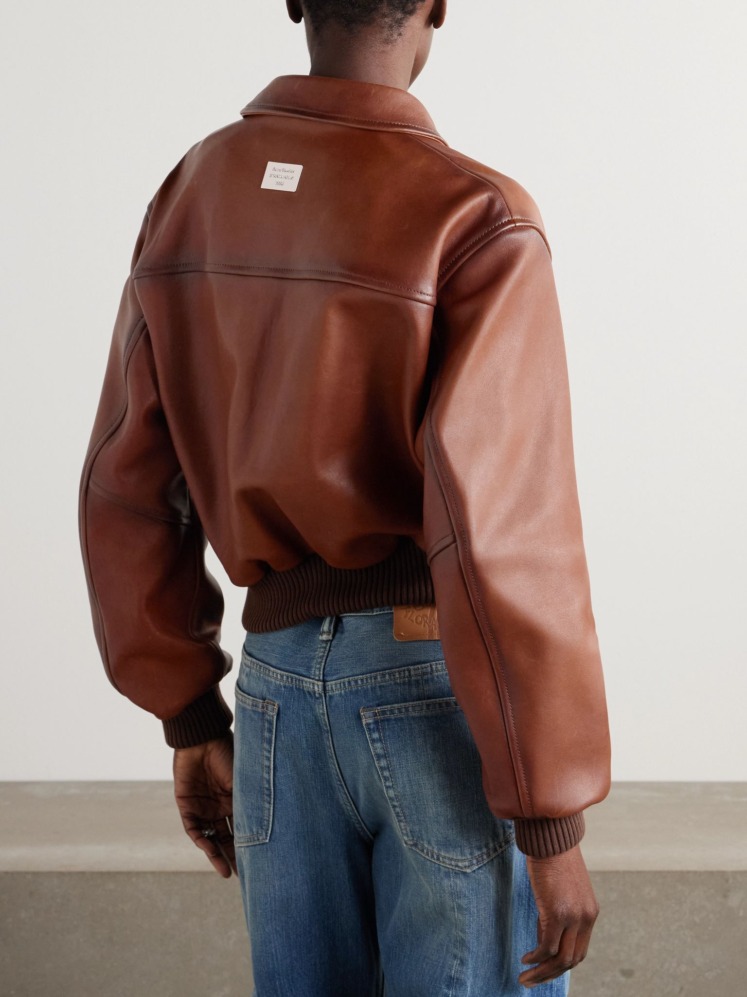 Leather jacket Brown - 3