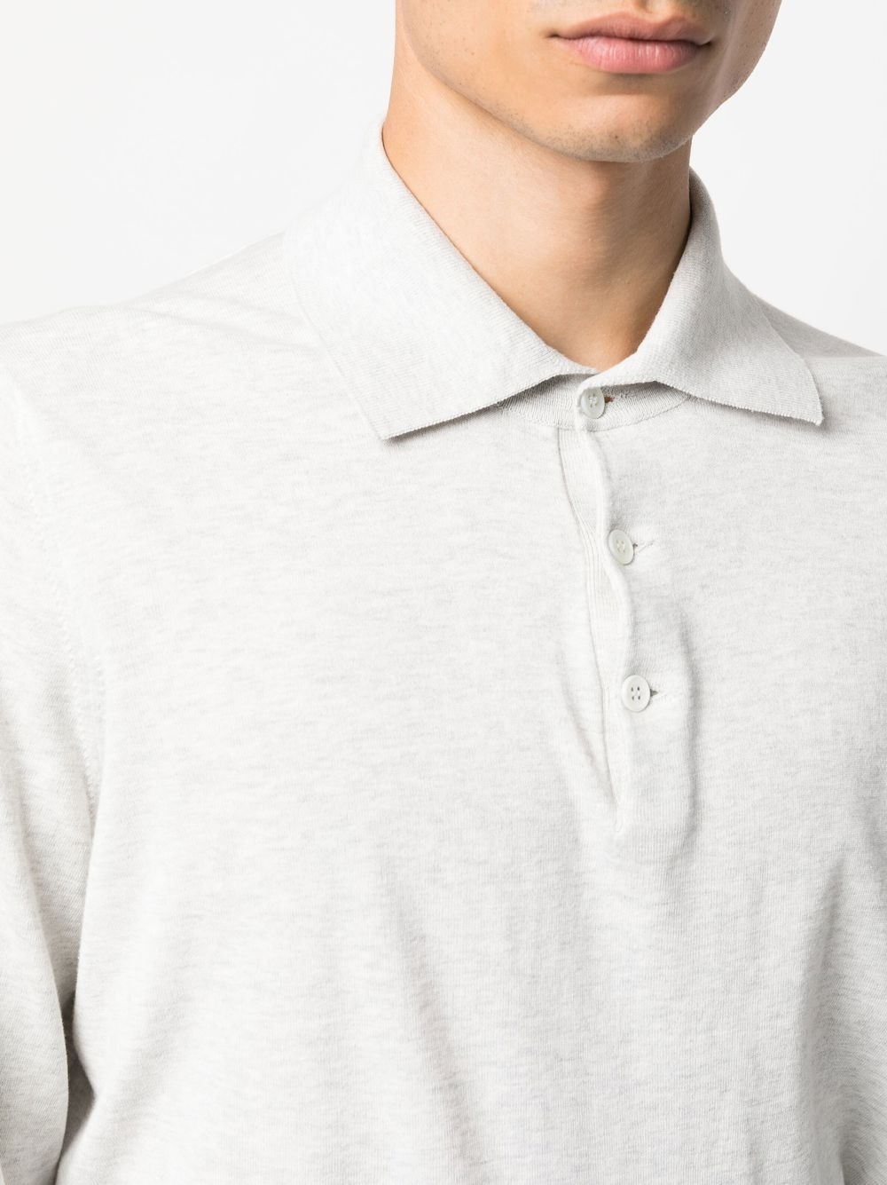 long-sleeved polo shirt - 5