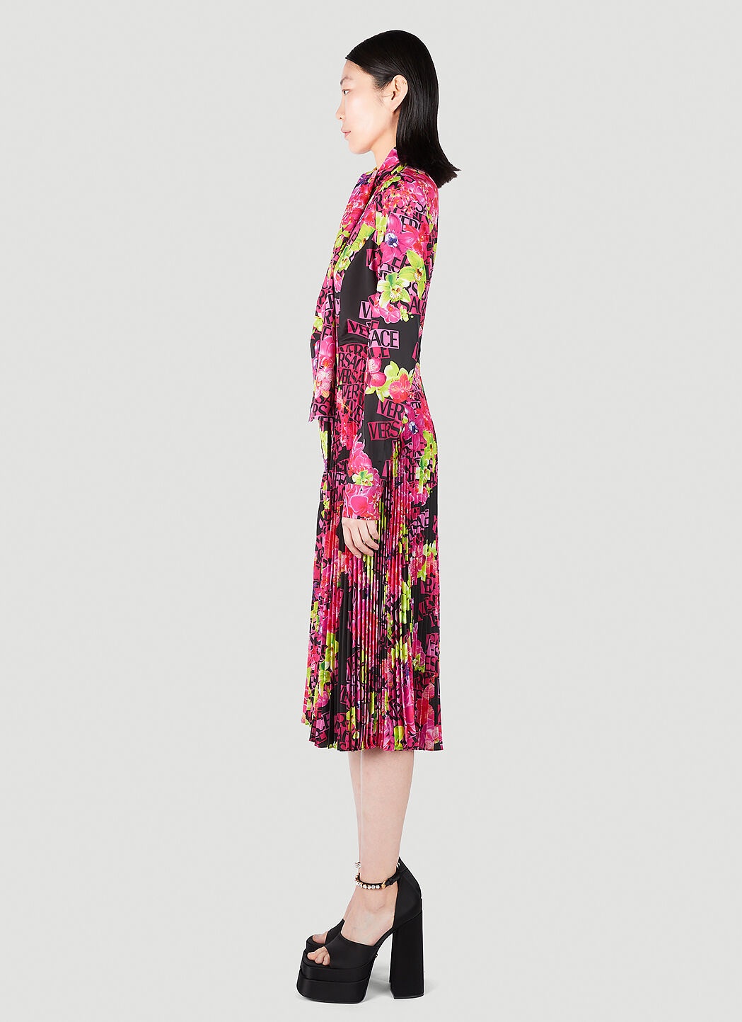 Floral Logo Midi Dress - 3