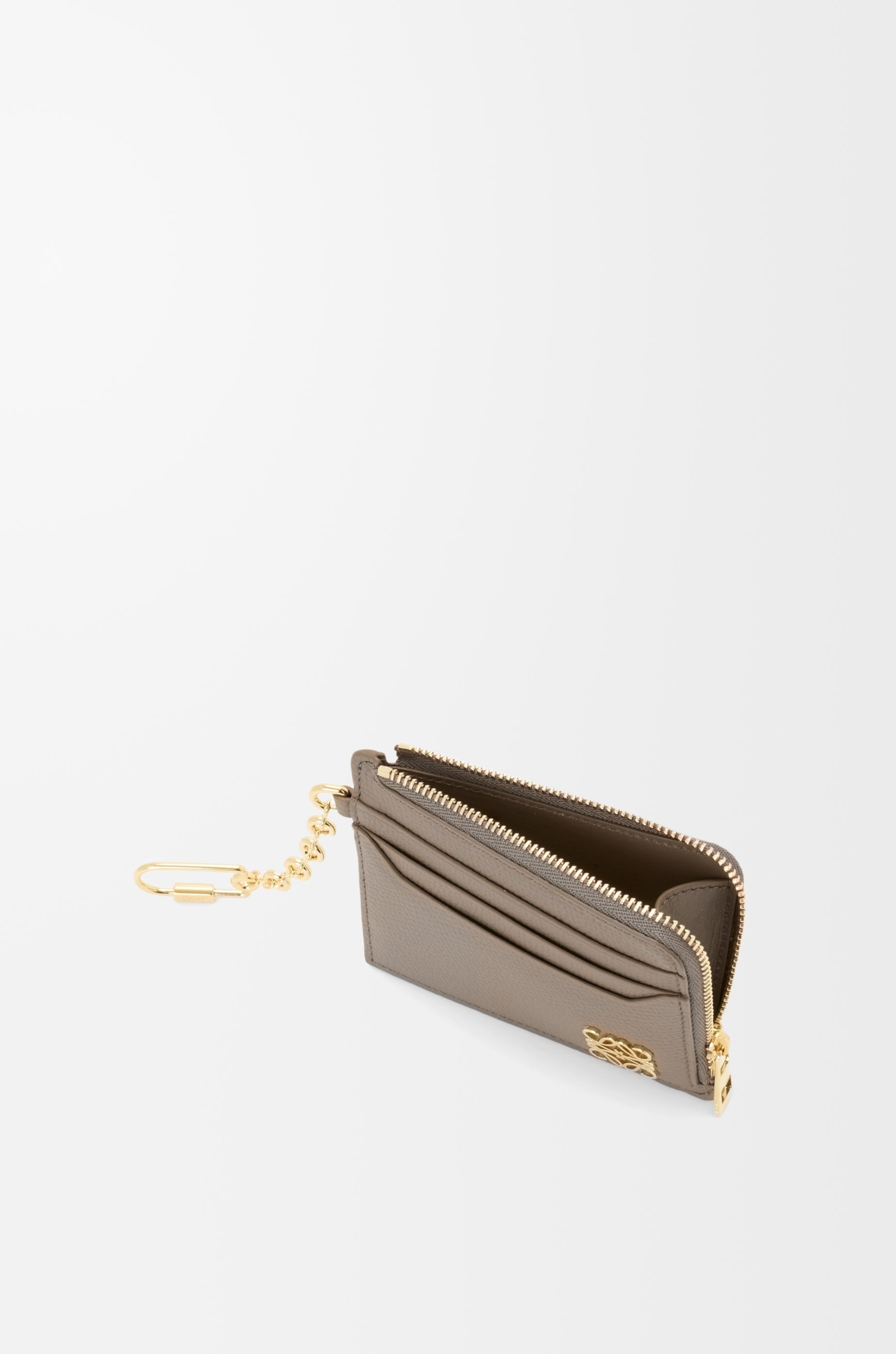 Anagram square coin cardholder in pebble grained calfskin 4