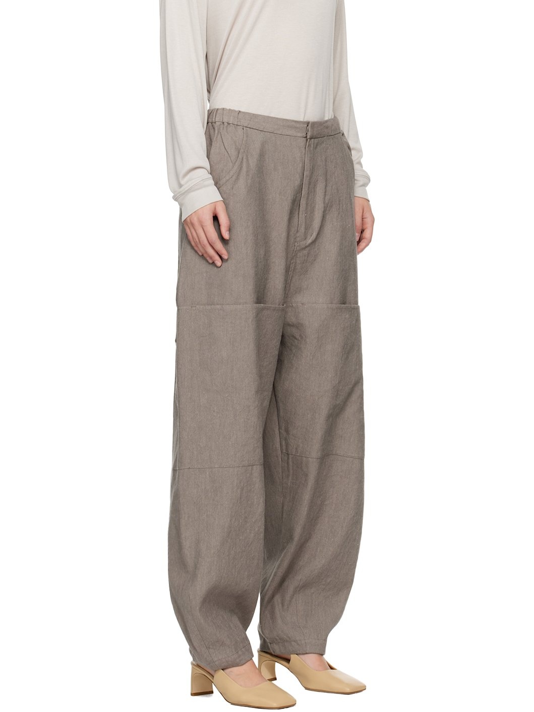 Taupe Painter Trousers - 2