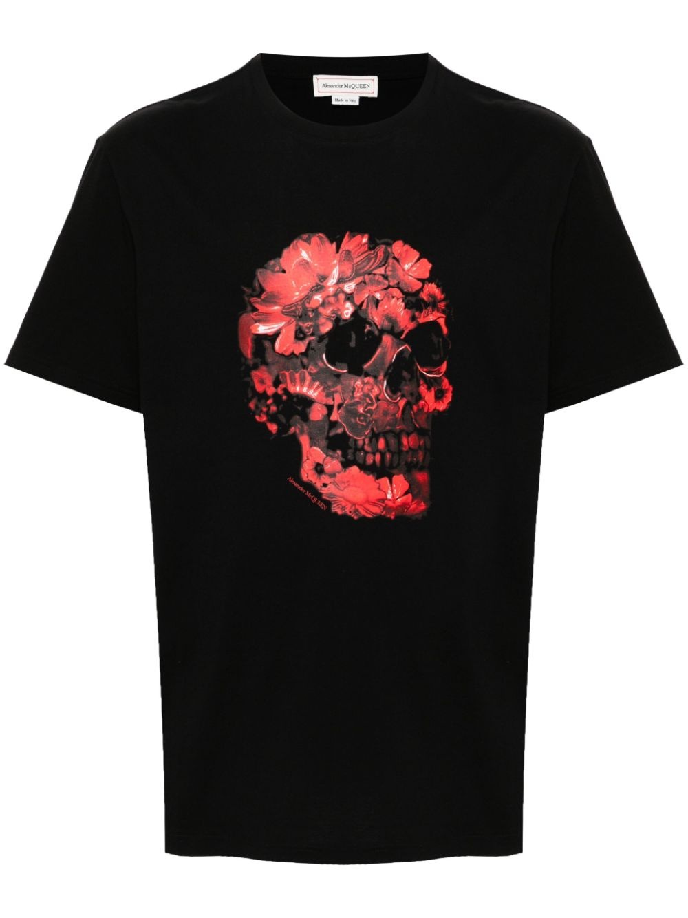 Wax Flower Skull cotton T-shirt - 1