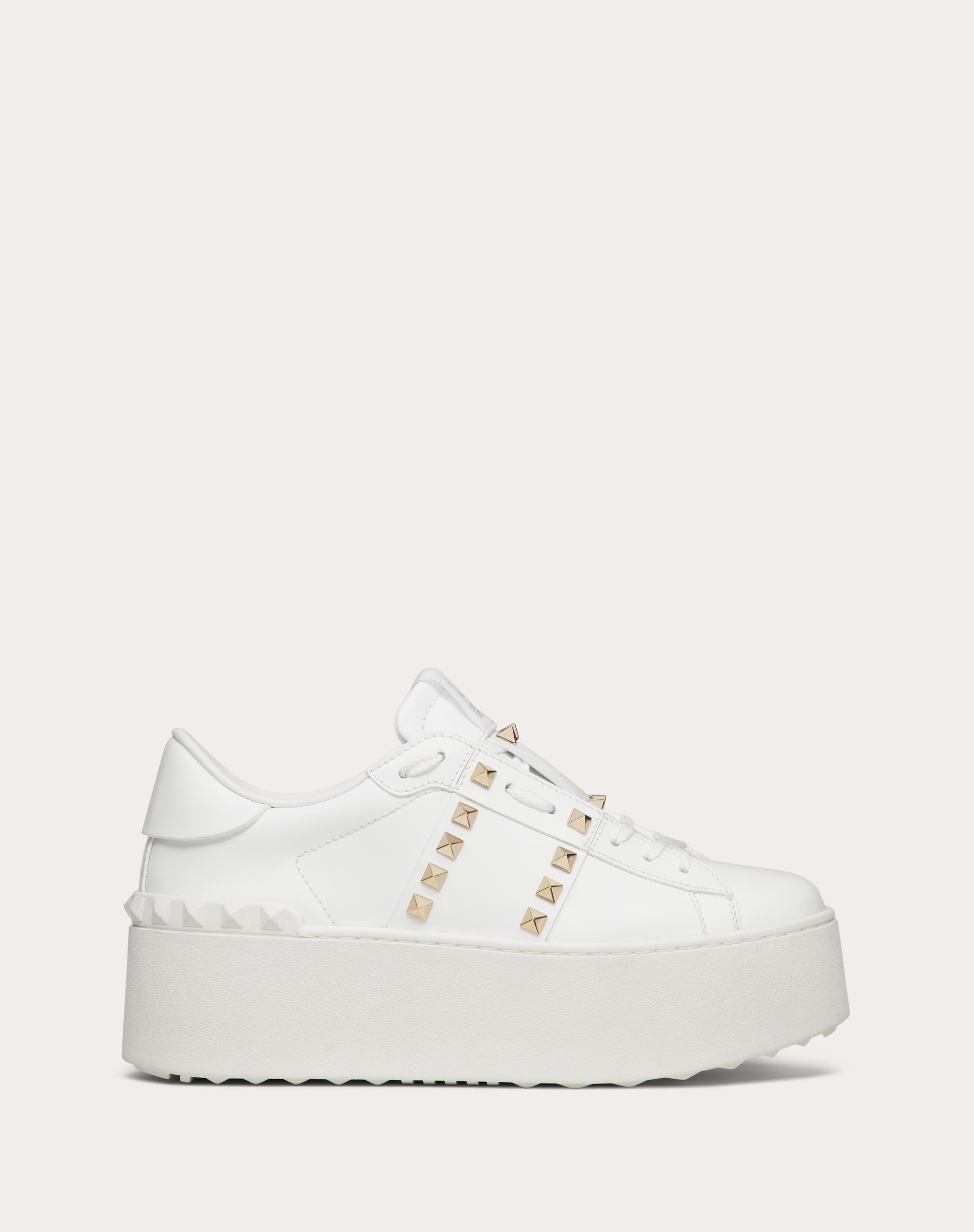 FLATFORM ROCKSTUD UNTITLED SNEAKER IN CALFSKIN - 1