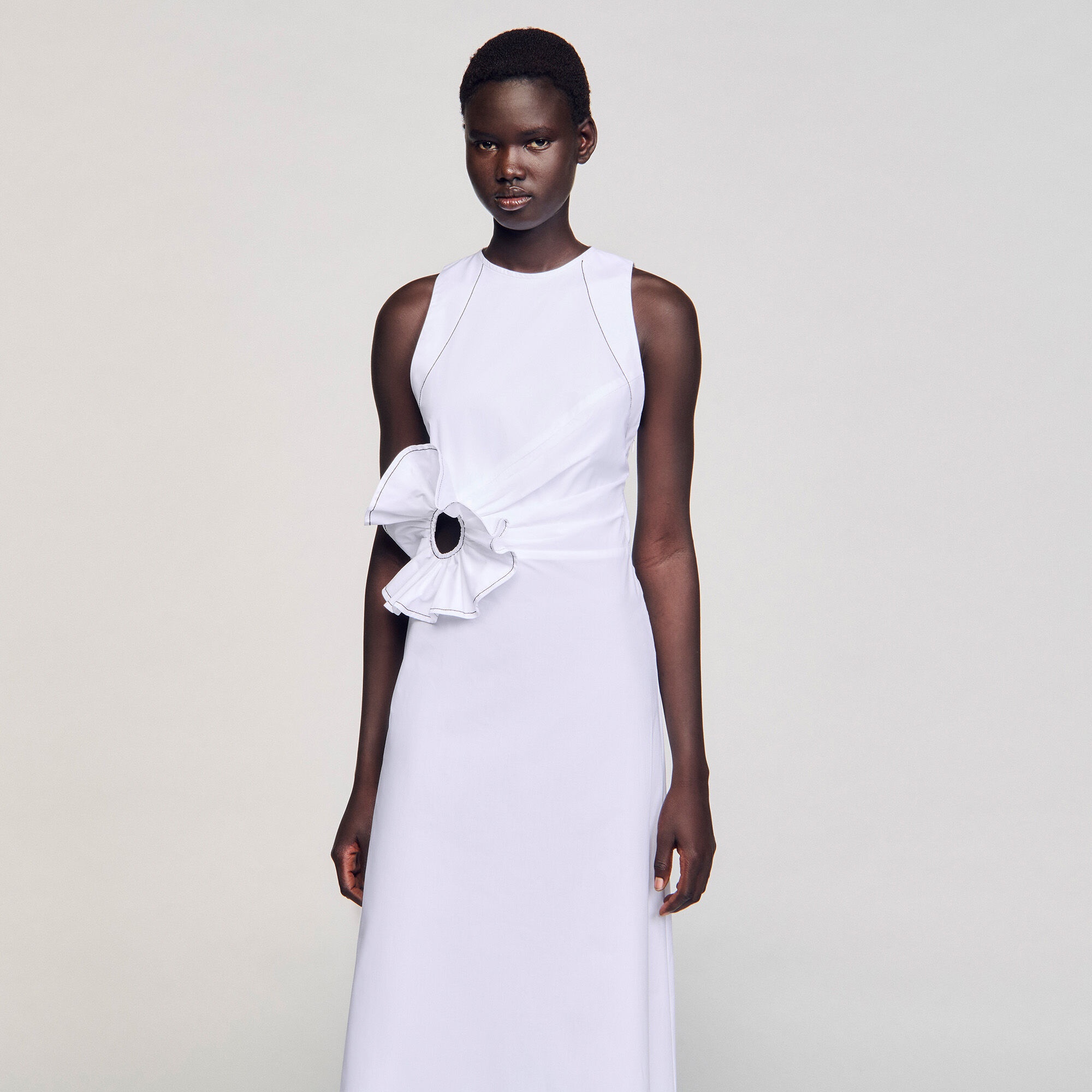 RUFFLED MAXI DRESS - 4