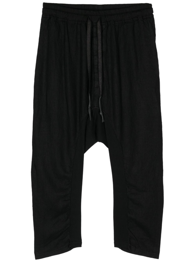 cropped drop-crotch trousers 1