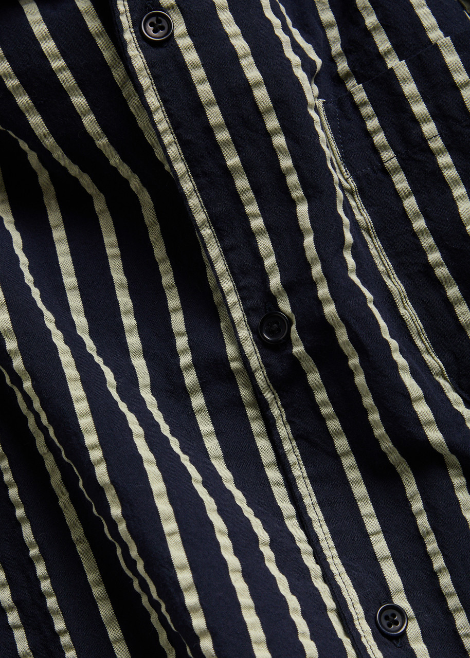 Ymc Malick Striped Seersucker Shirt - 5