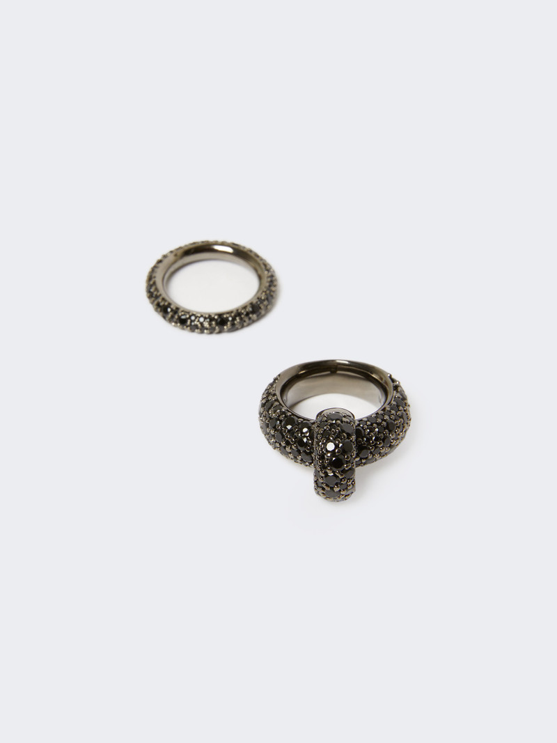 Max Mara MMBOLDRING Rhinestone ring set outlook
