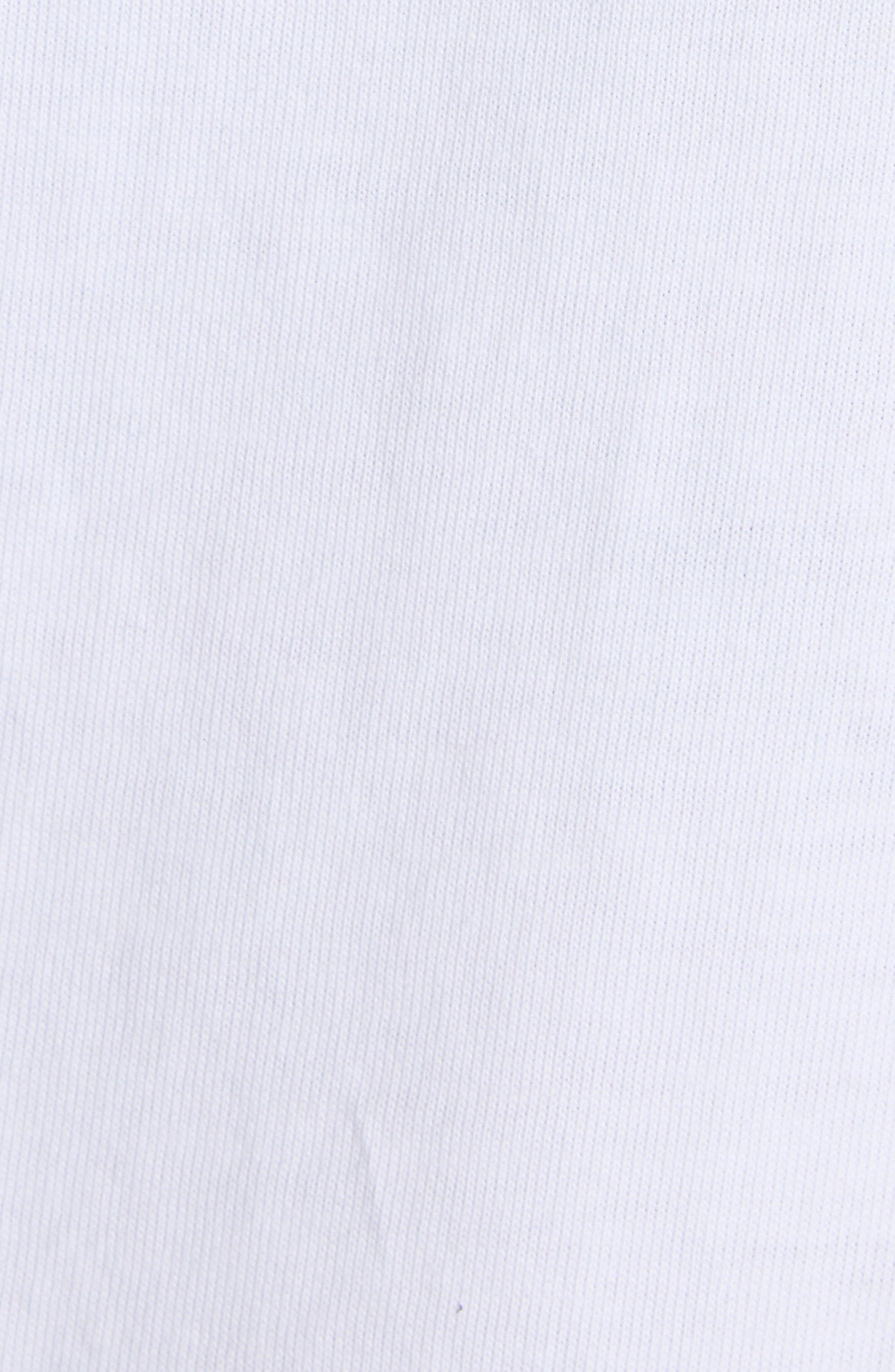 Moncler Logo Crop Cotton T-Shirt in Brilliant White at Nordstrom - 6