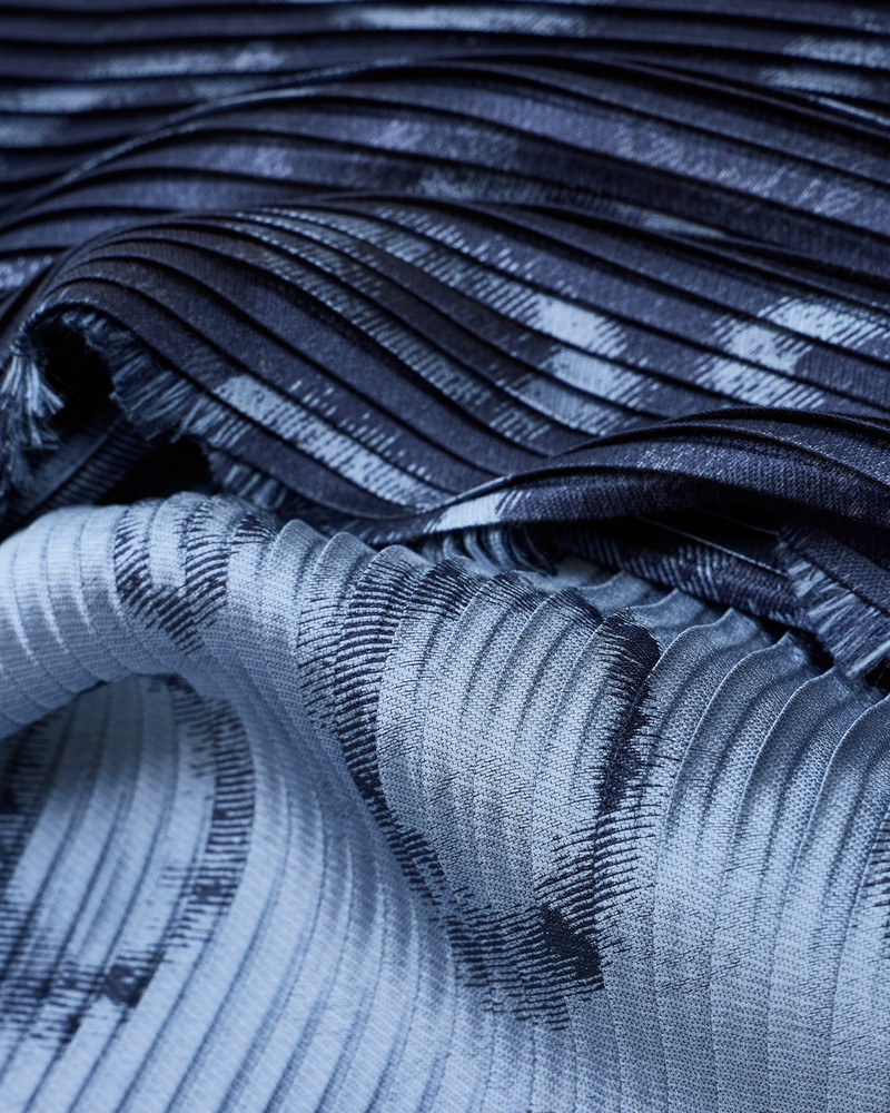 GIORGIO ARMANI PLEATED SILK-BLEND SCARF outlook