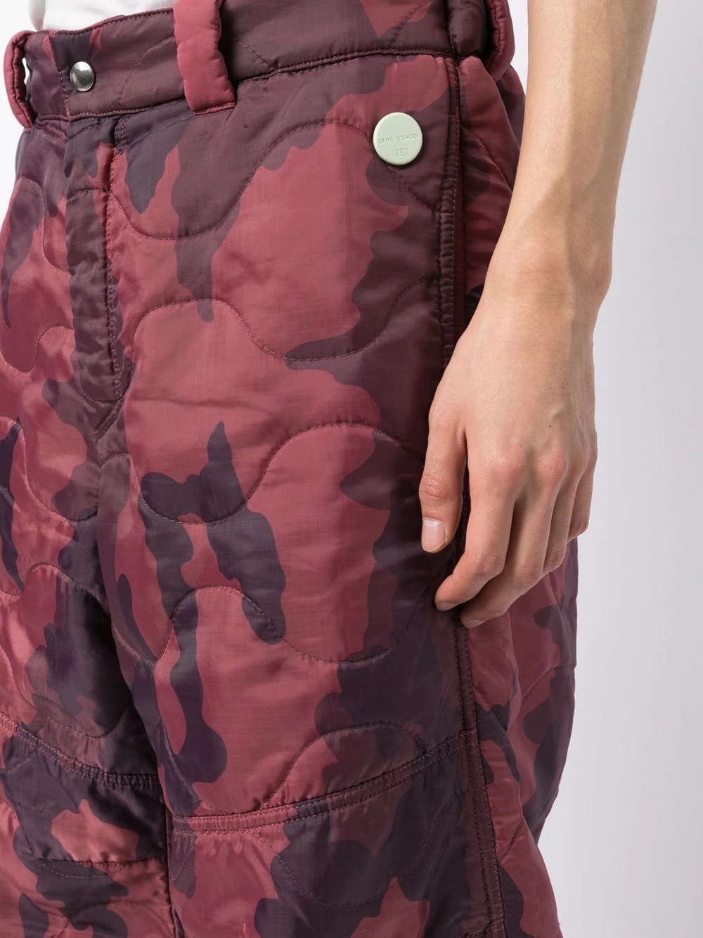 quilted camouflage-print trousers - 5