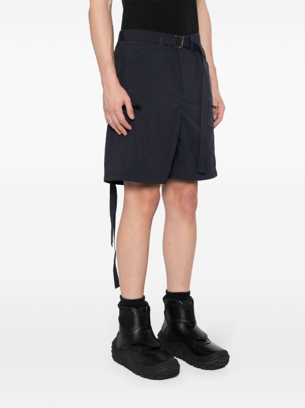 taffeta cargo shorts - 3