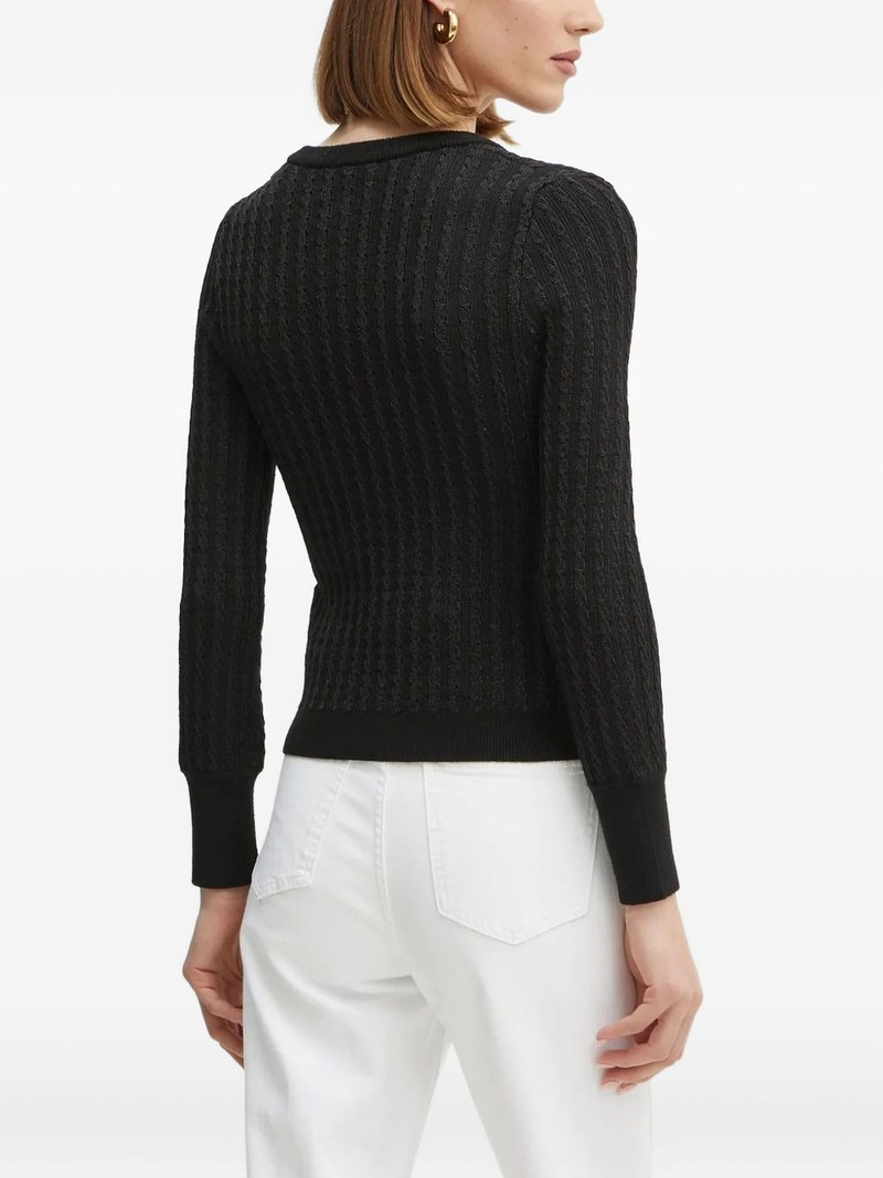 GUESS USA cable-knit cardigan outlook