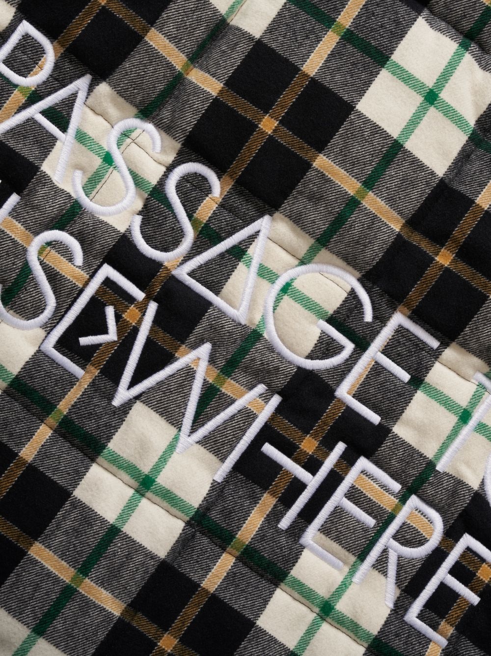 LOGO PATCH PLAID SHIRT - 3