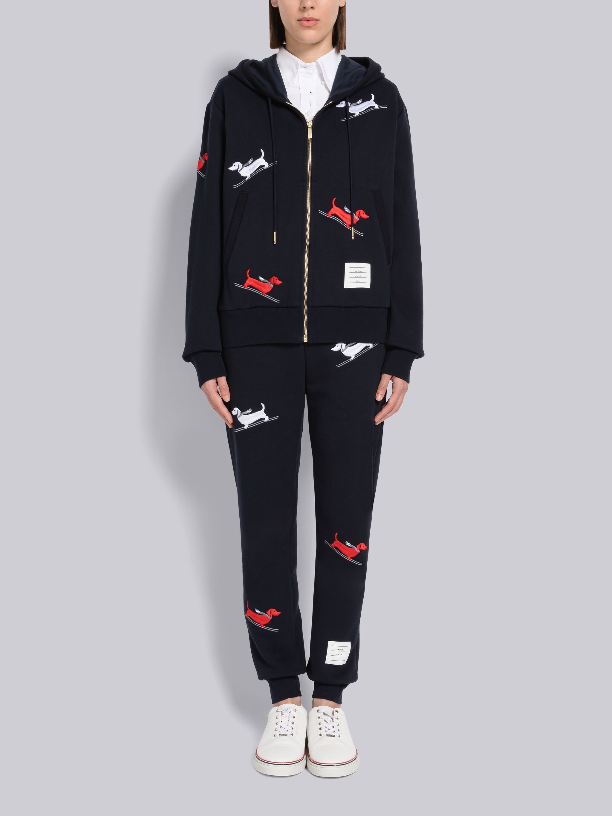 HECTOR SKI EMBROIDERY LOOPBACK SWEATPANTS - 4