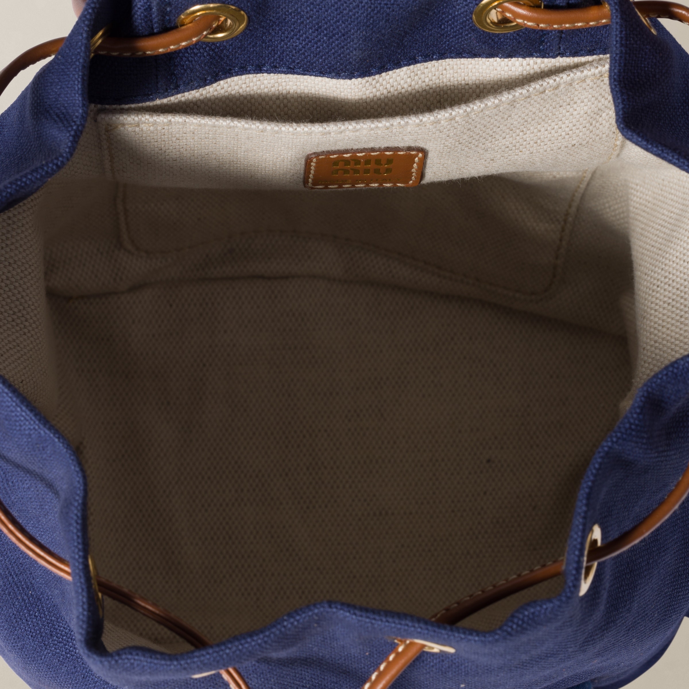 Canvas and leather backpack - 6