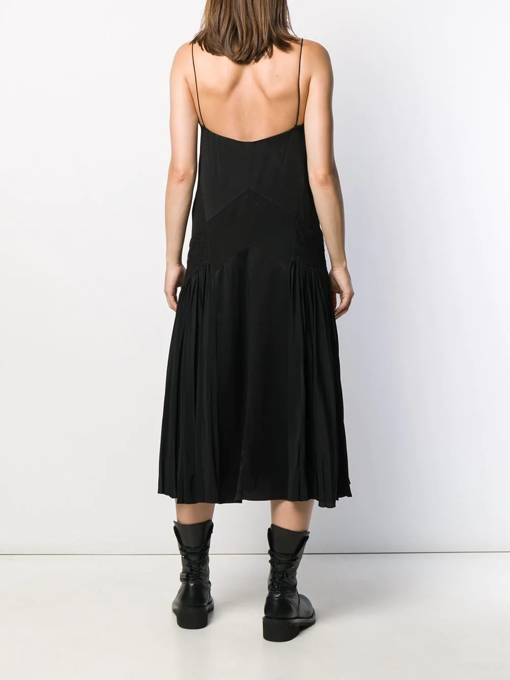 flared slip dress - 4