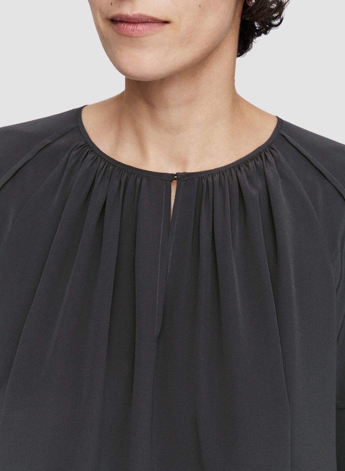 Silk Crepe de Soie Havre Blouse - 5