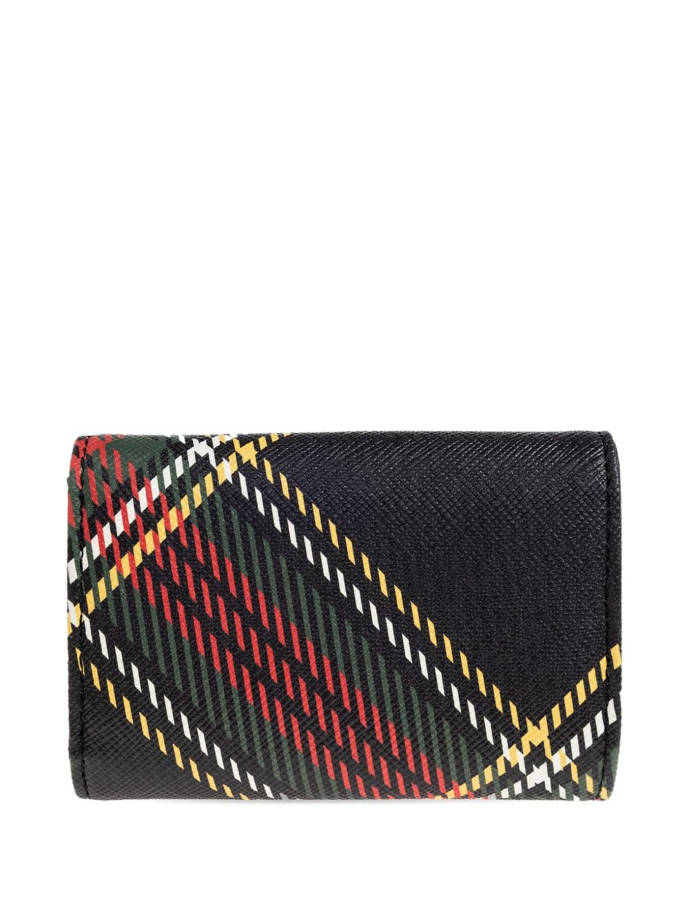 orb-embellished plaid wallet - 2