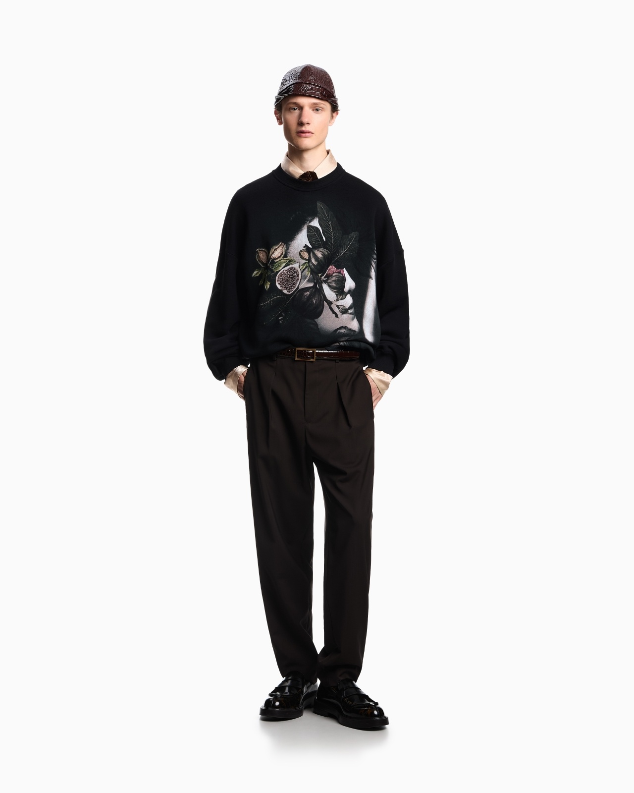 ASV JERSEY TWILL SWEATSHIRT WITH WOMAN AND FOLIAGE PRINT - 2