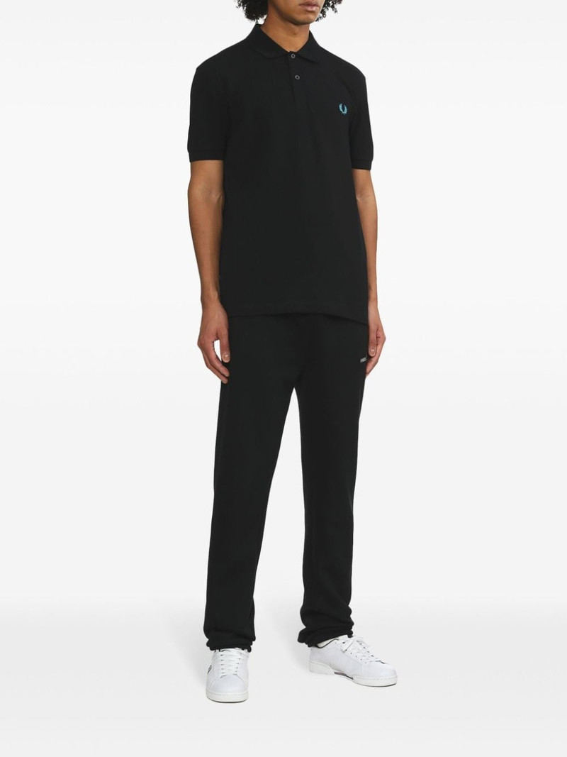 Fred Perry logo-embroidered cotton polo shirt outlook