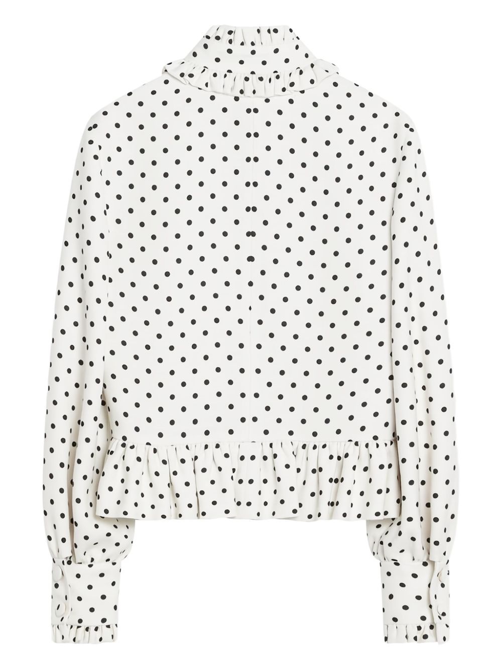 polka dot-print jacket - 6