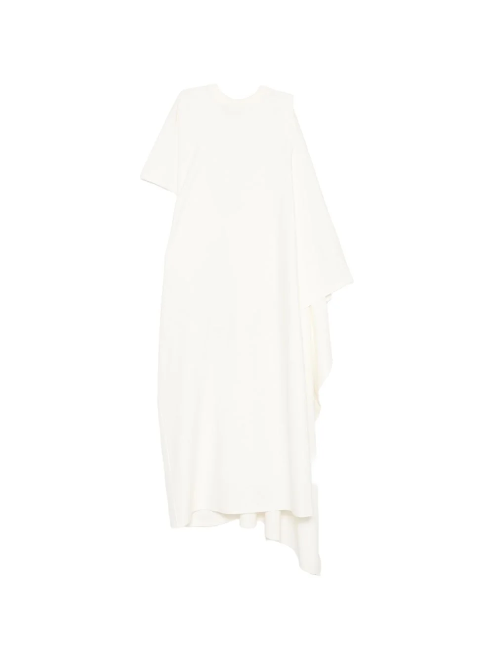 draped asymmetric T-shirt dress - 1