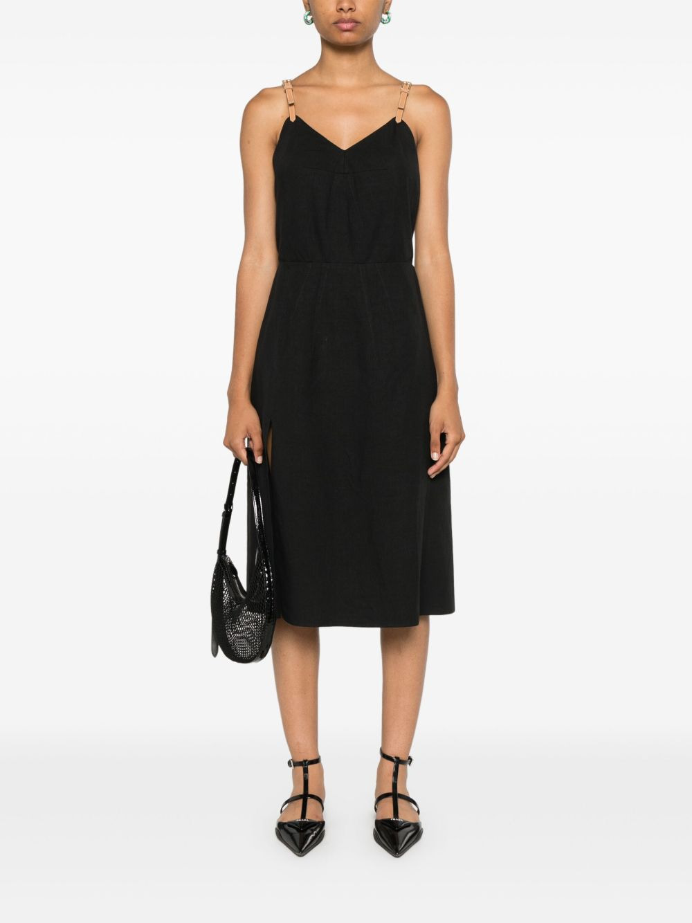 pleat-detail dress - 2