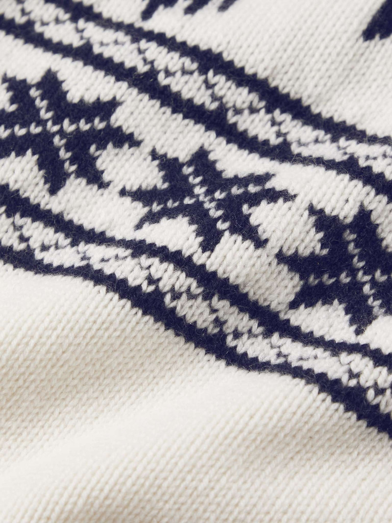 Intarsia Cashmere Rollneck Sweater 3