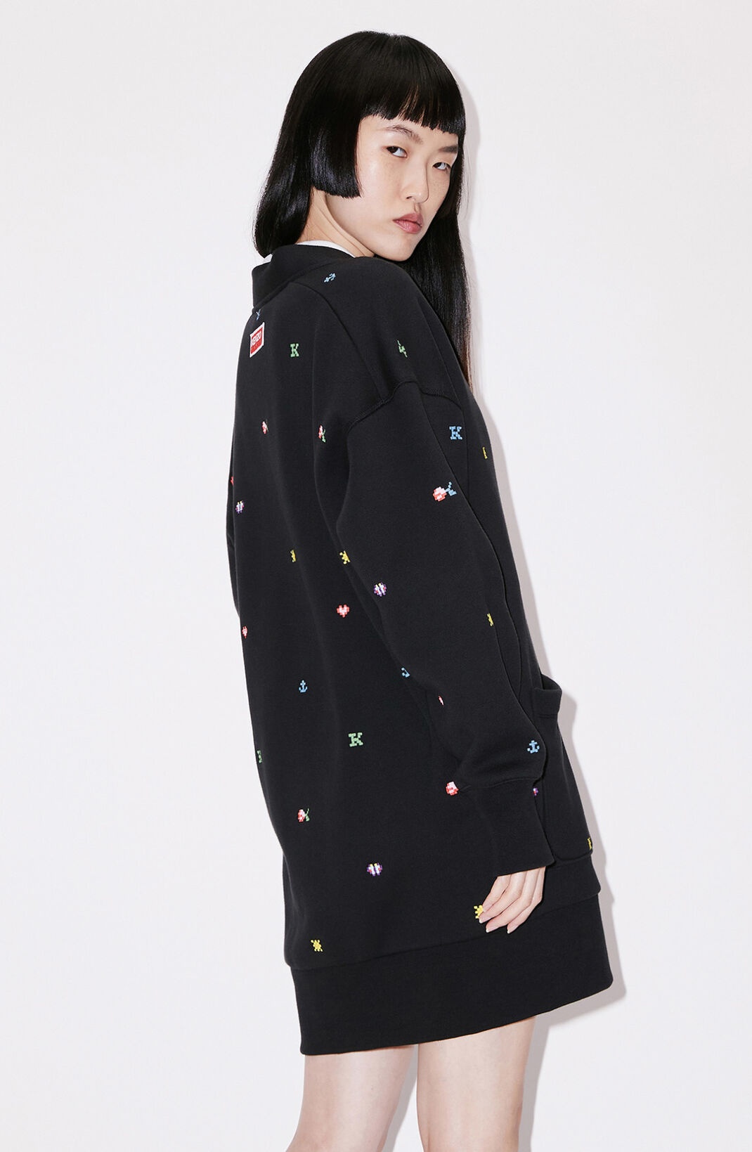 KENZO Pixels' cardigan dress - 4