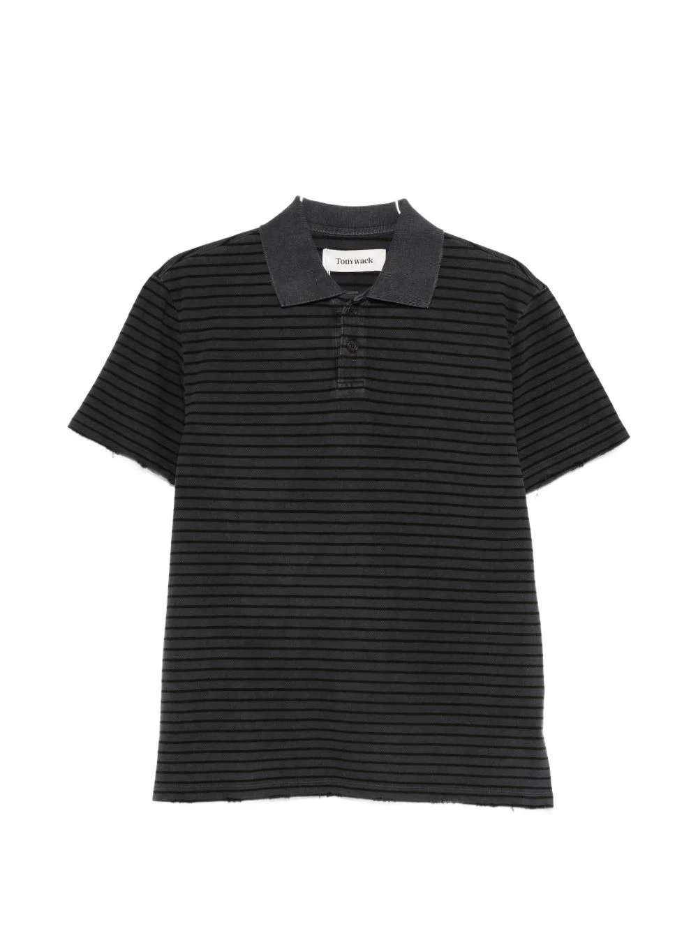 striped polo shirt - 1